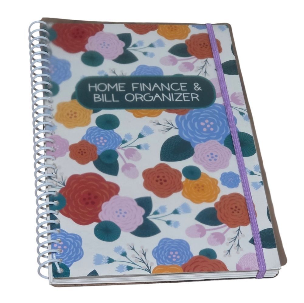 Stylish Floral Home Finance Organizer